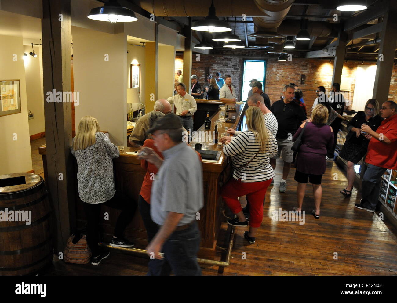 The tasting room at Buffalo Trace Distillery, on the Kentucky Bourbon Trail. Stock Photo