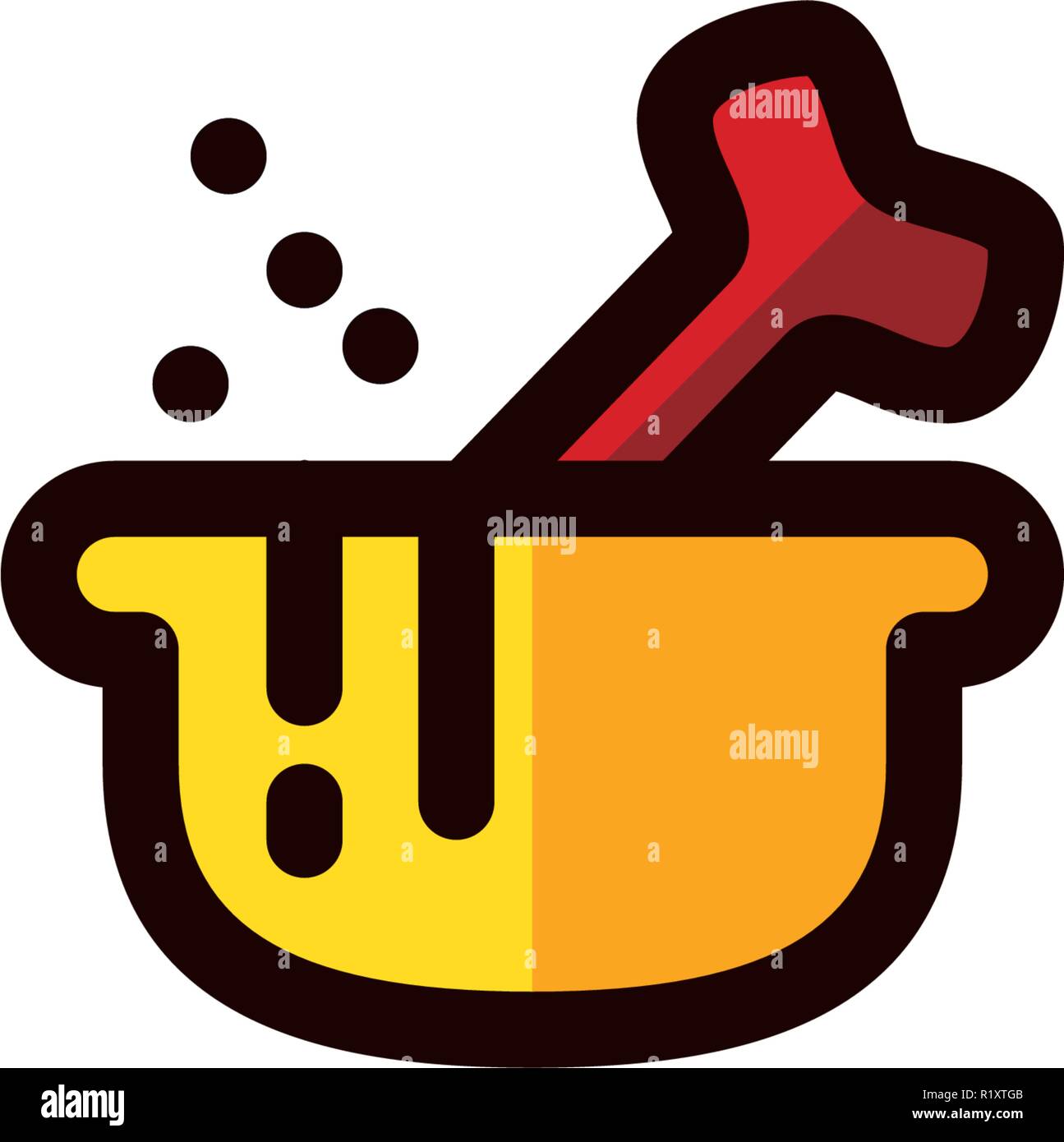 Halloween Celebration Icon Template Stock Vector