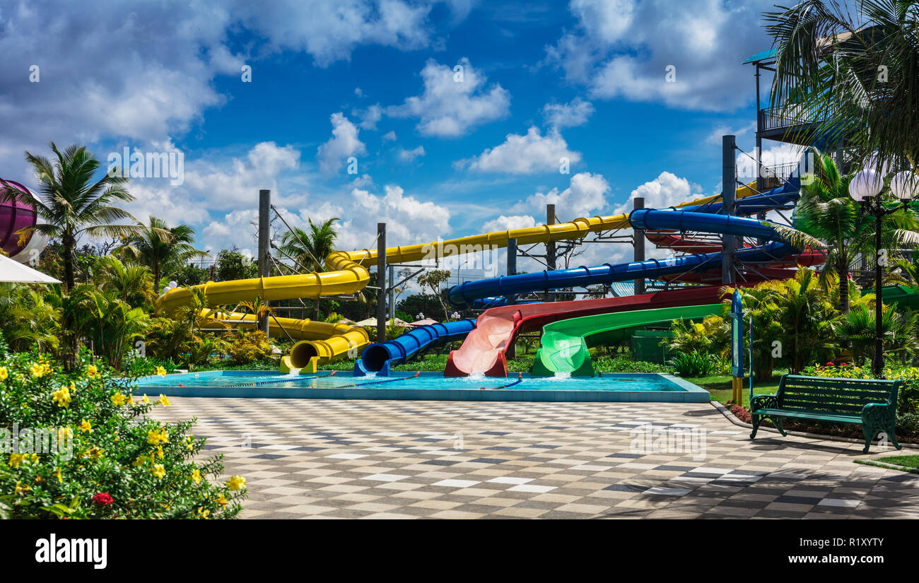 Aqua park slides water park hi-res stock photography and images - Alamy