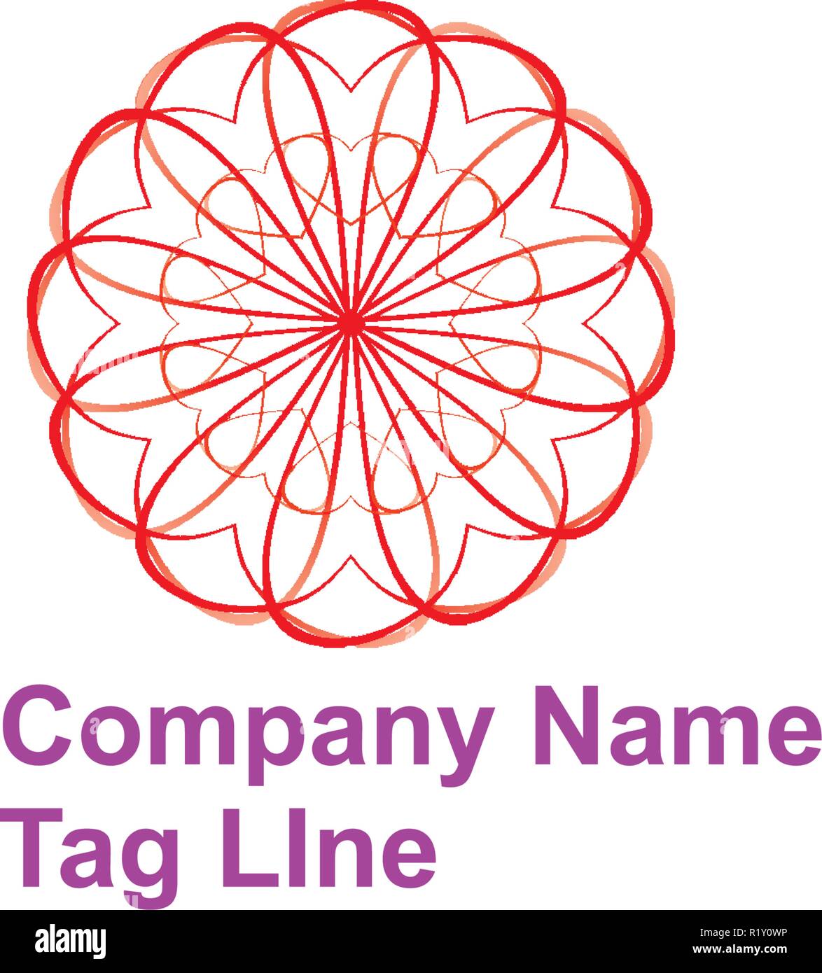 A Company Logo Used Geometry Design With A Semi Circle Made A