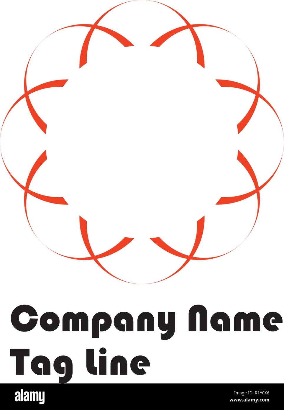 A Company Logo Used Geometry Design With A Semi Circle Made A