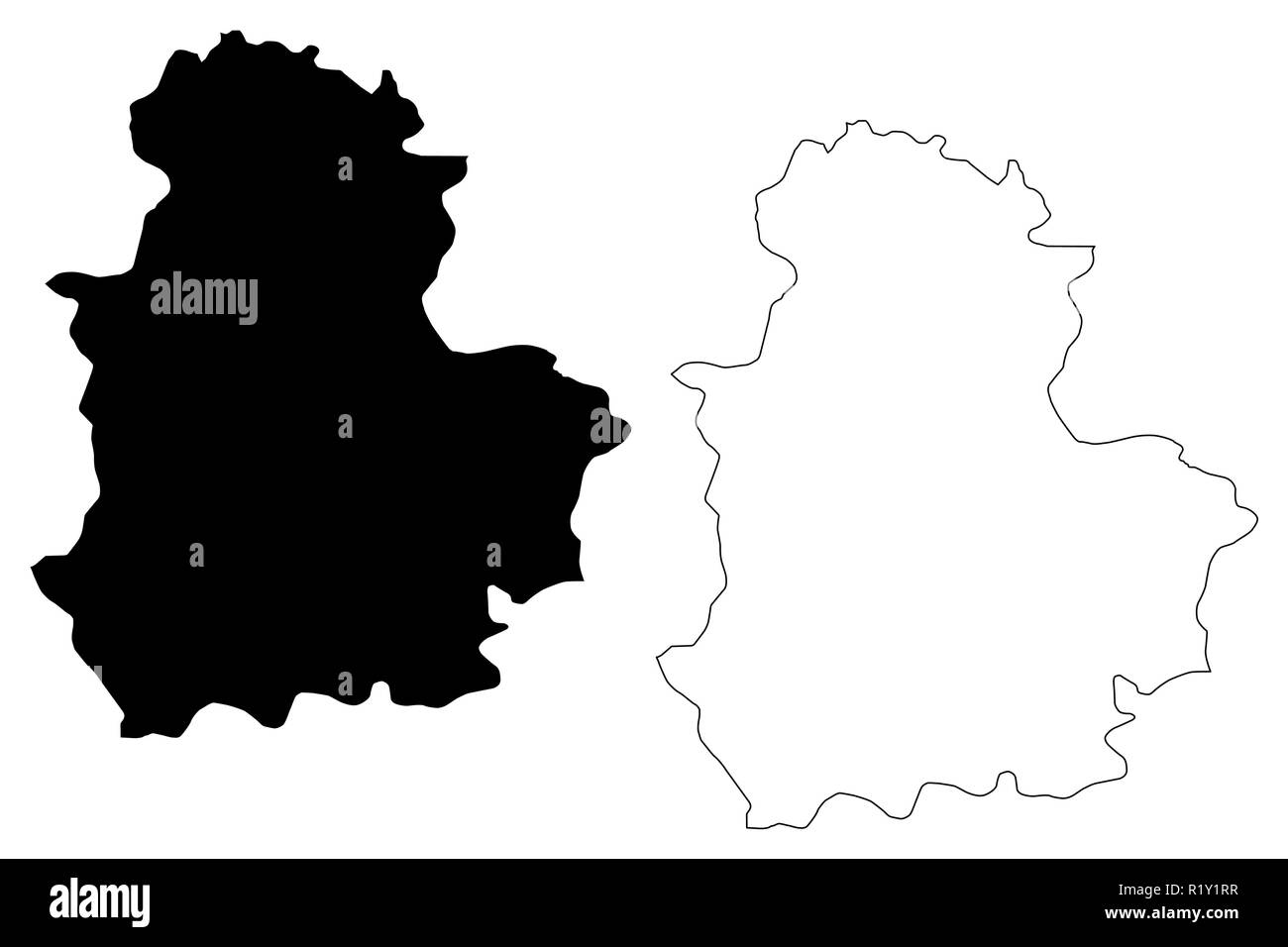 Corum Provinces of the Republic of Turkey map vector