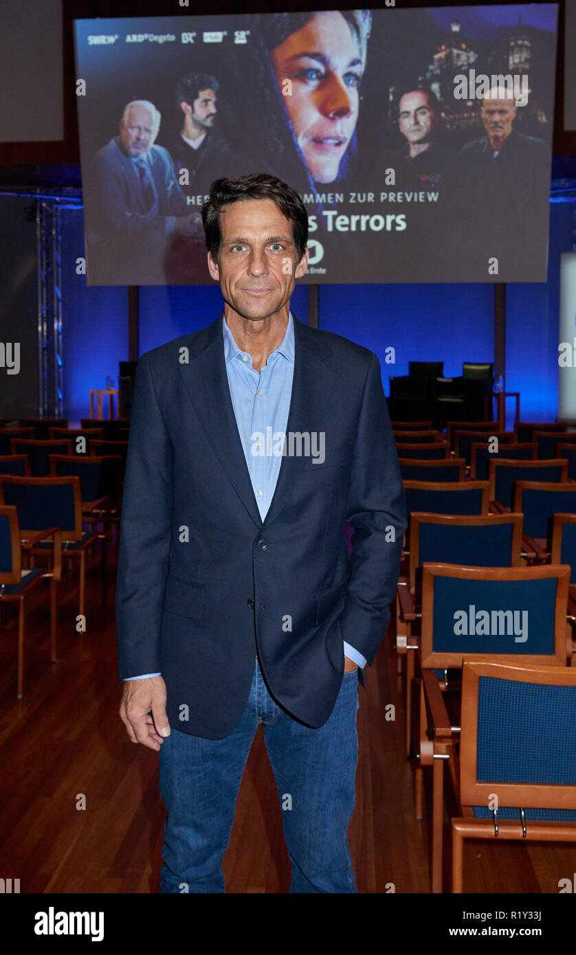 Berlin, Germany. 14th Nov, 2018. Actor Robert Seeliger at the preview of the film 'Saat des Terrors' (Seeds of Terror) at the Representation of the State of Baden-Württemberg to the Federal Government. Credit: Annette Riedl/dpa/Alamy Live News Stock Photo