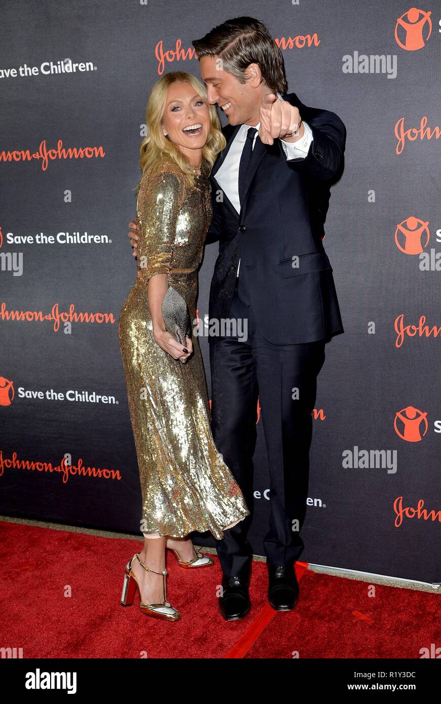 New York, NY, USA. 14th Nov, 2018. David Muir, Kelly Ripa at arrivals