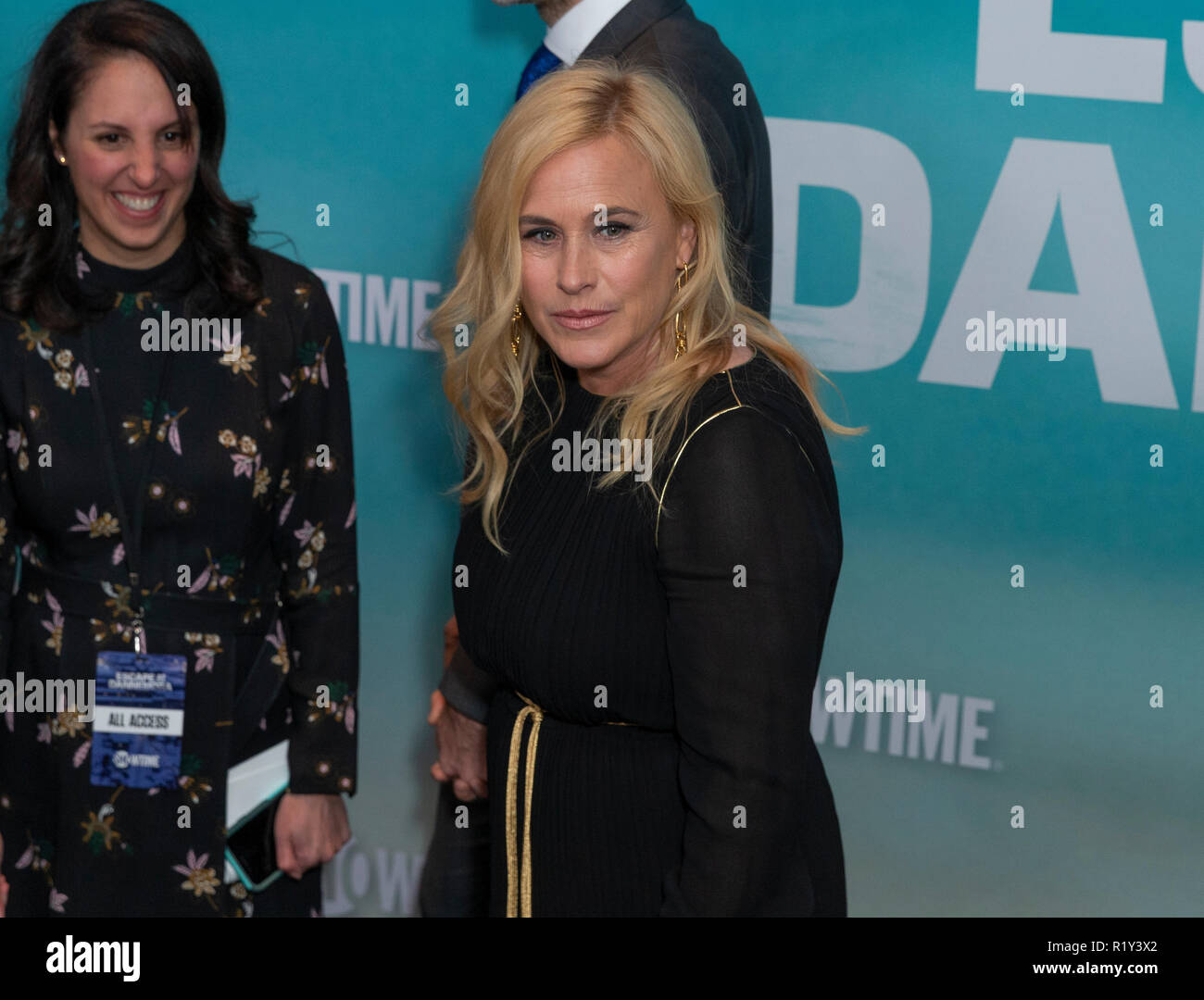 New York, USA November 14, 2018 Patricia Arquette (R) attends the
