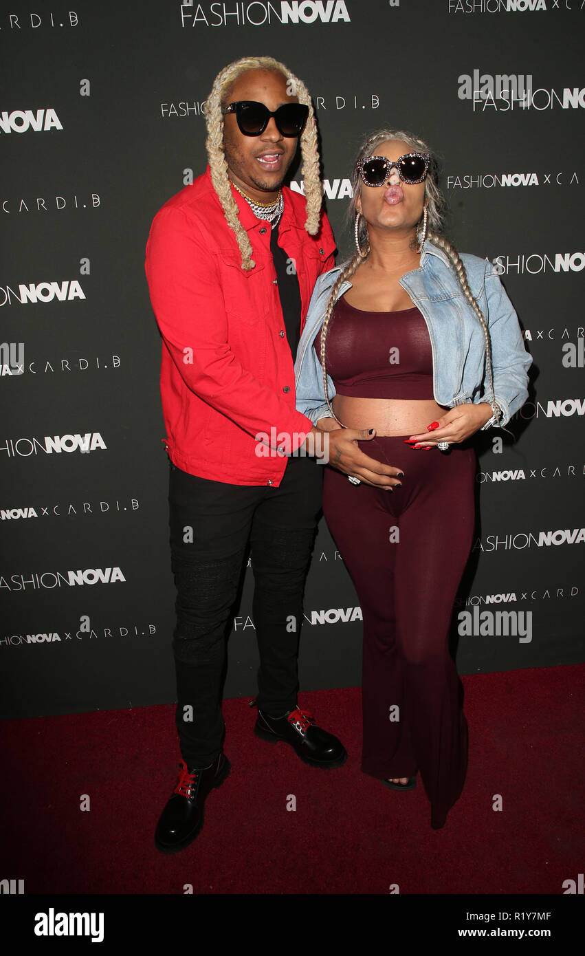 Hollywood, Ca. 14th Nov, 2018. Floyd Bentley, A1, Lyrica Anderson, at