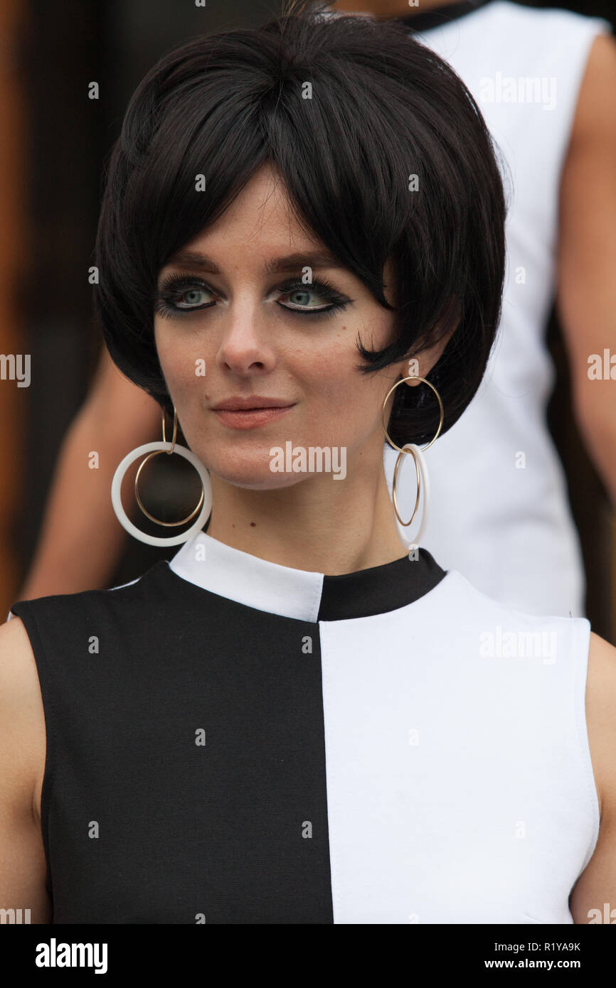 mary quant black and white dress