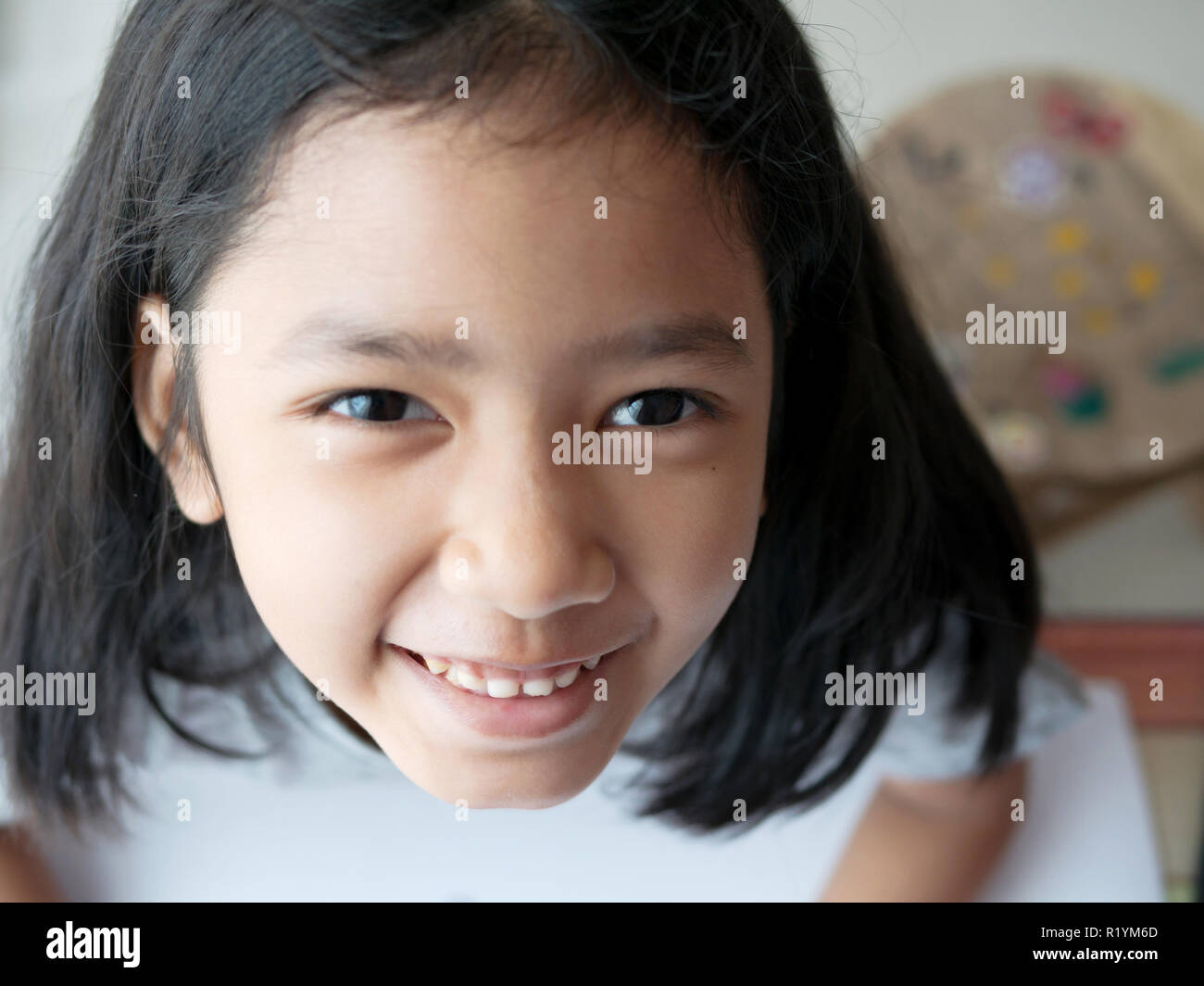 Beautiful little girl posing camera hi-res stock photography and images ...