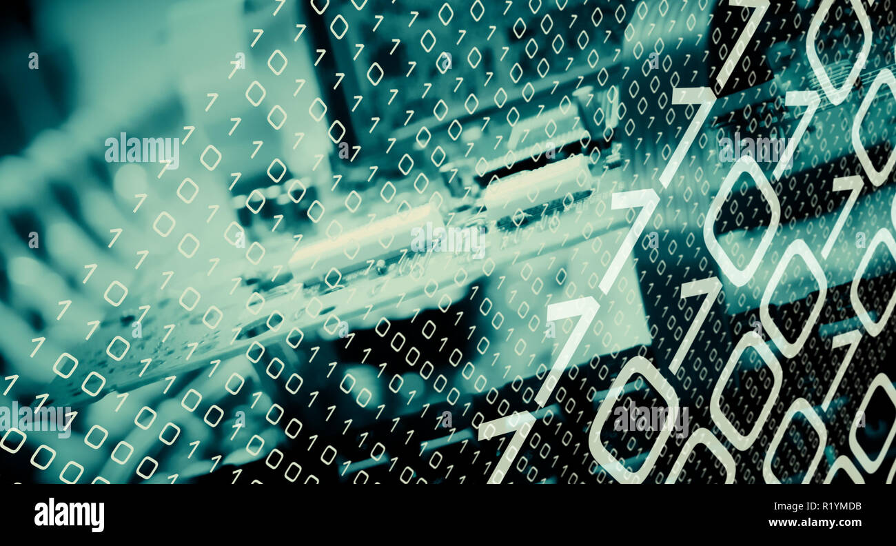 Cyber machine learning technology experiment Stock Photo - Alamy