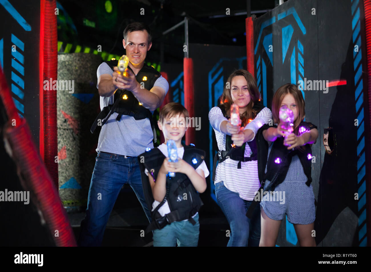 Laser tag children hi-res stock photography and images - Alamy