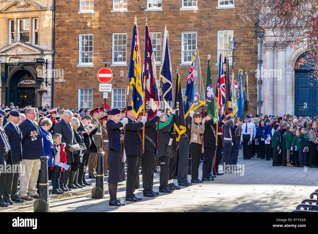 Remembrance sunday parade war memorial hi-res stock photography and ...