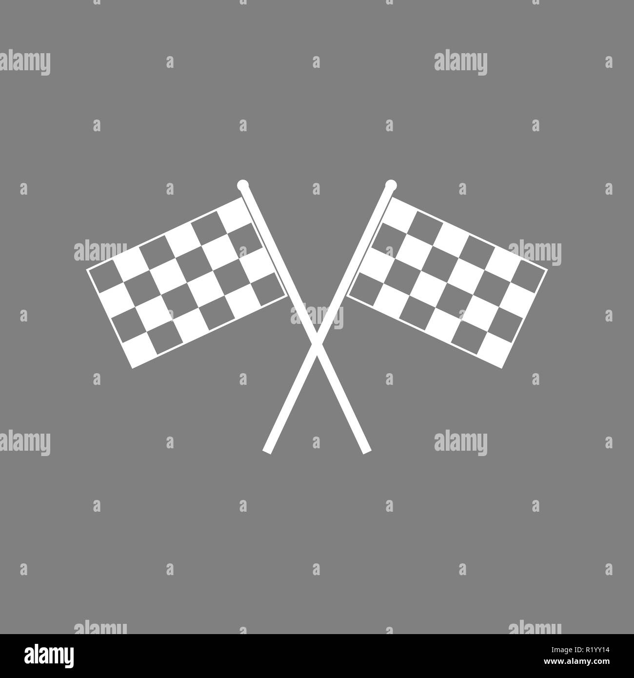 Racing flag icon. Vector illustration flat Stock Vector Image & Art - Alamy