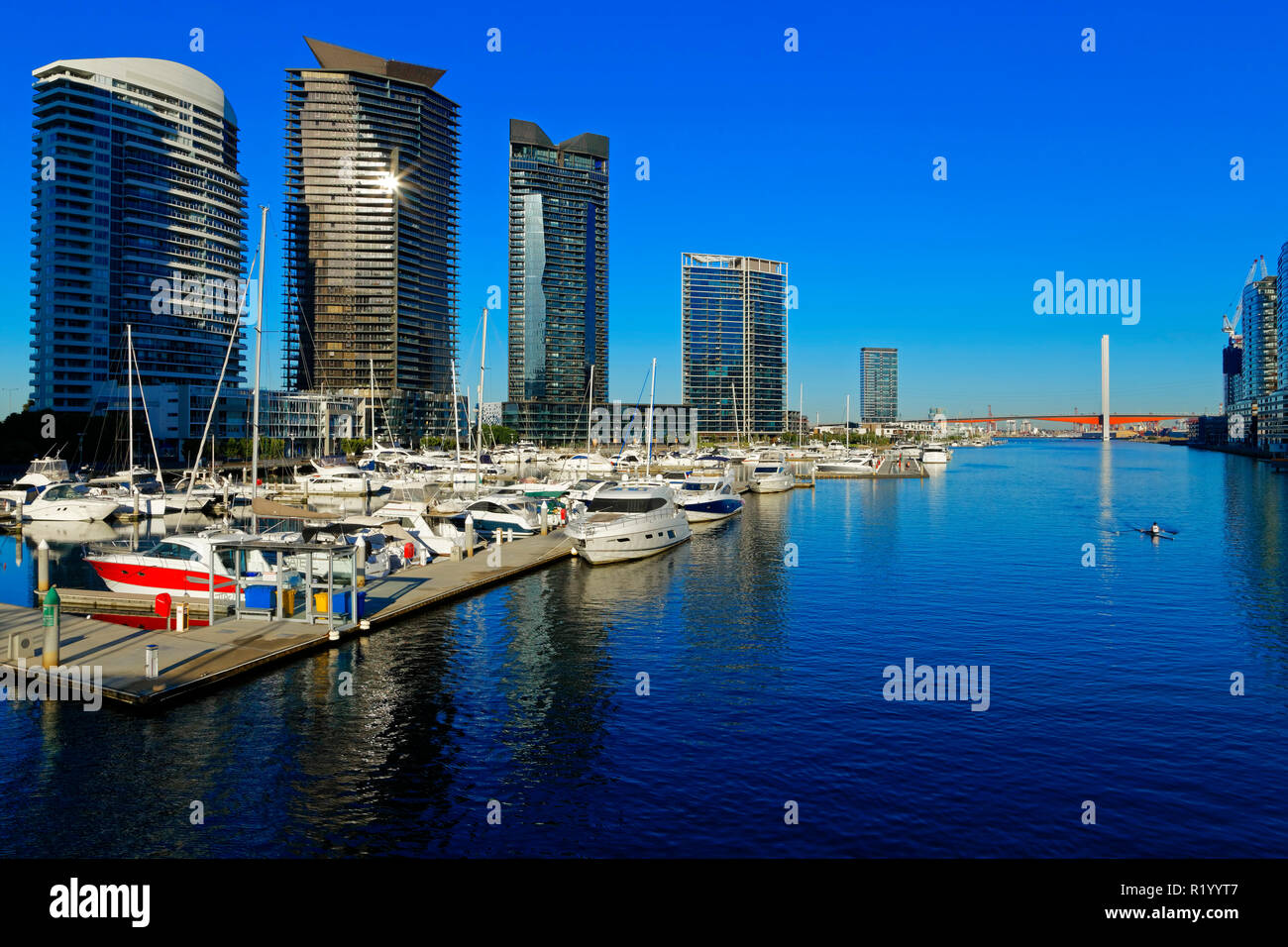 Victoria Harbour Marina Reflections, Melbourne Docklands, Victoria