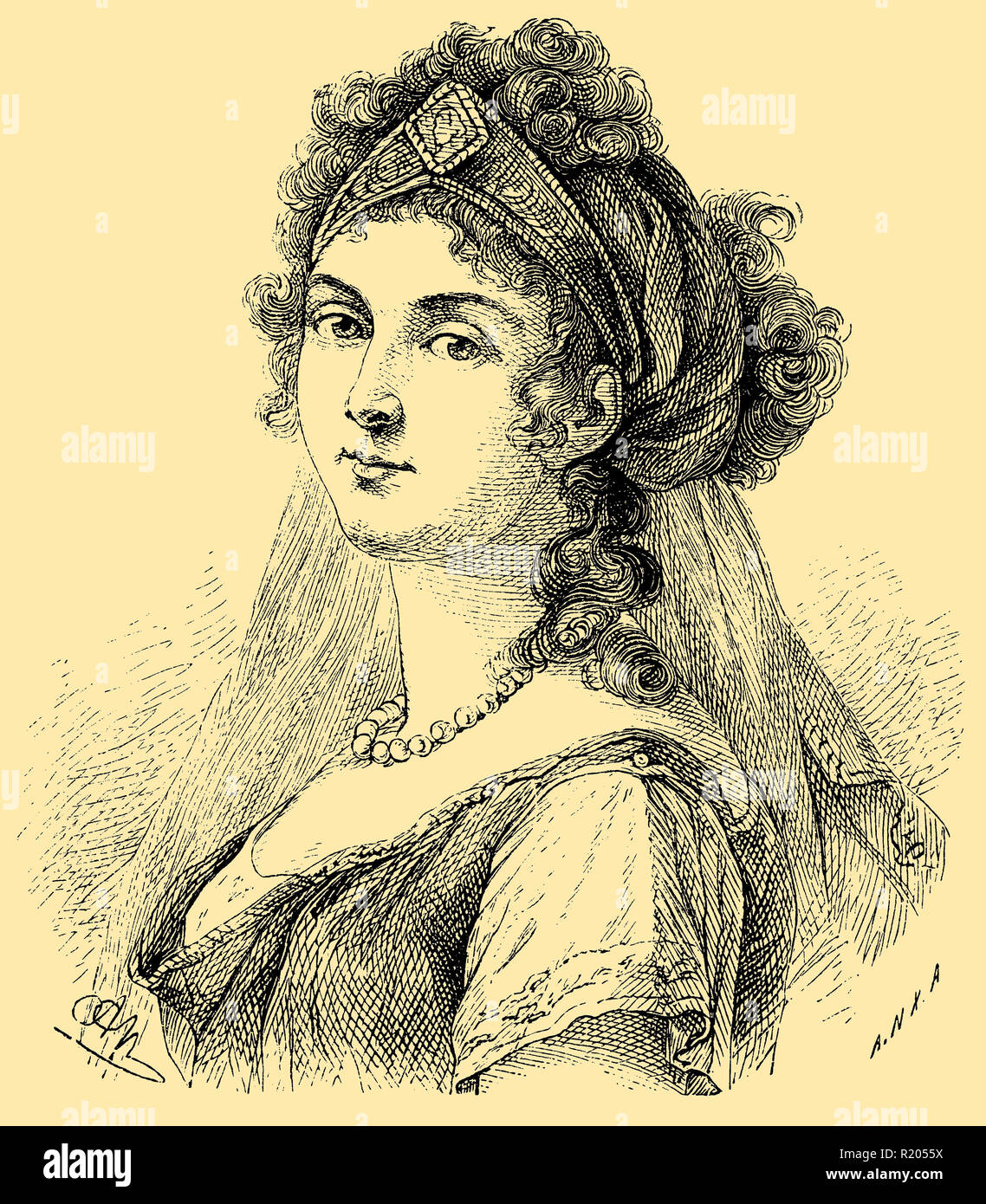 Louise of Mecklenburg-Strelitz (1776–1810), queen of Prussia, Stock Photo