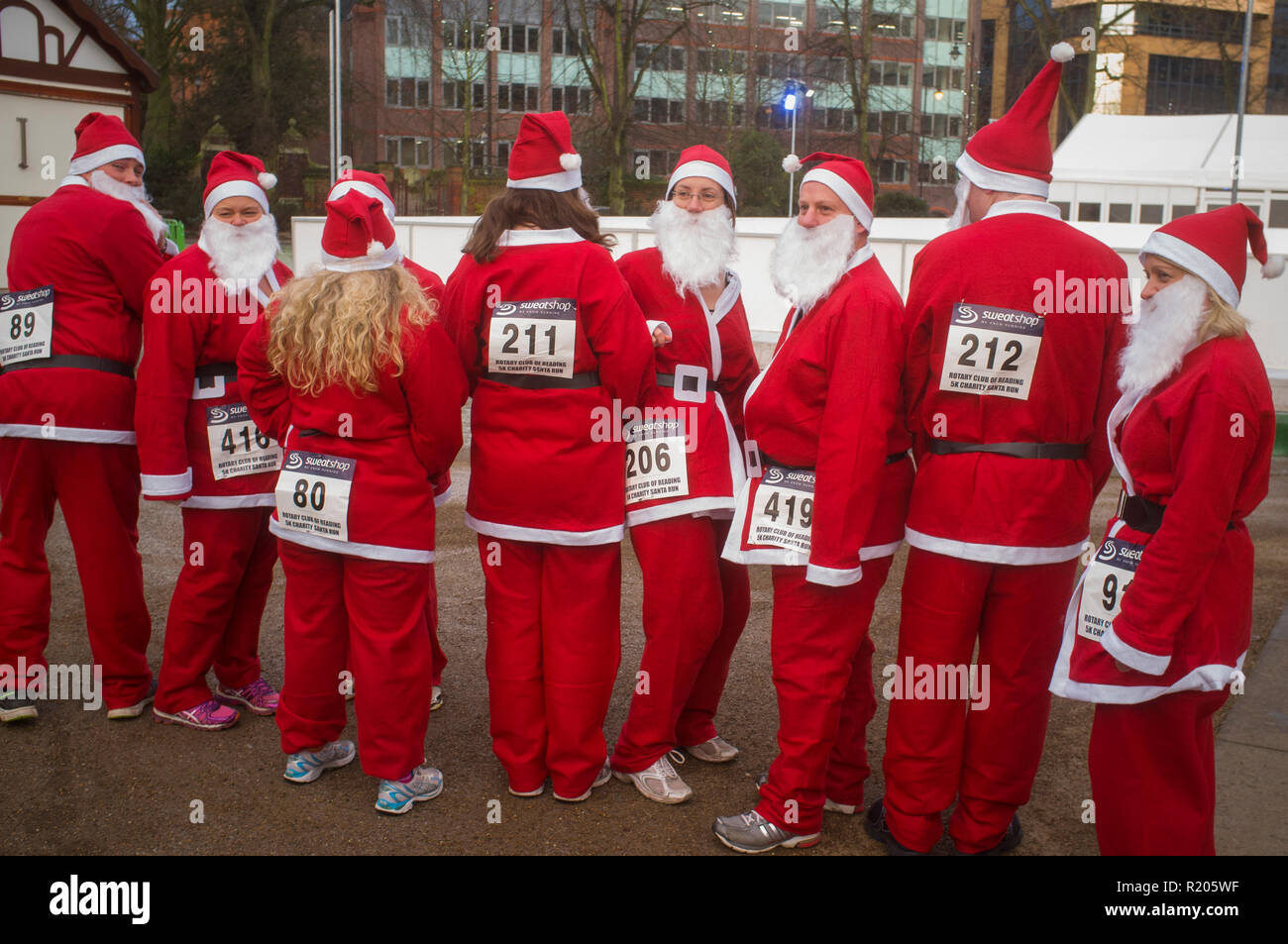 Father christmas costumes hires stock photography and images Alamy
