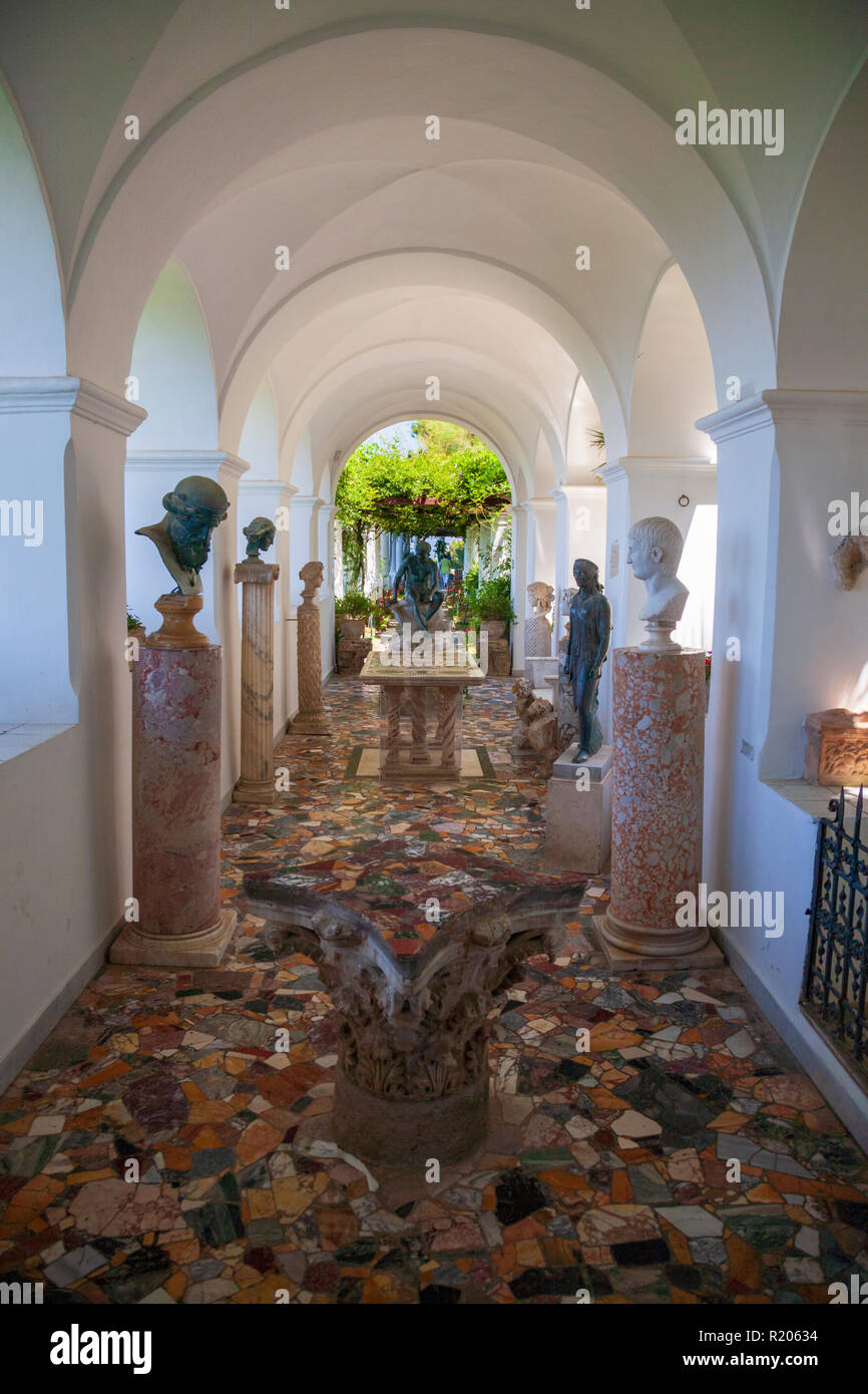 Interior Of Villa San Michele The Home Of Axel Munthe Anacapri Italy Stock Photo Alamy