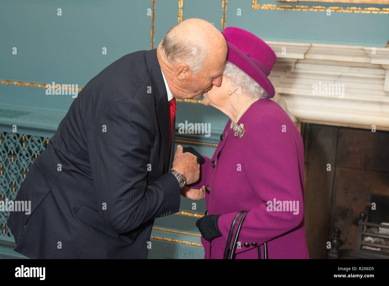 queen-elizabeth-ii-is-greeted-by-king-harald-v-of-norway-as-they-attend