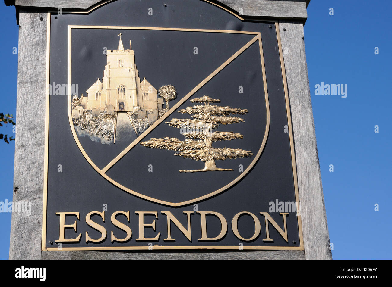 Village sign, Essendon, Hertfordshire Stock Photo Alamy
