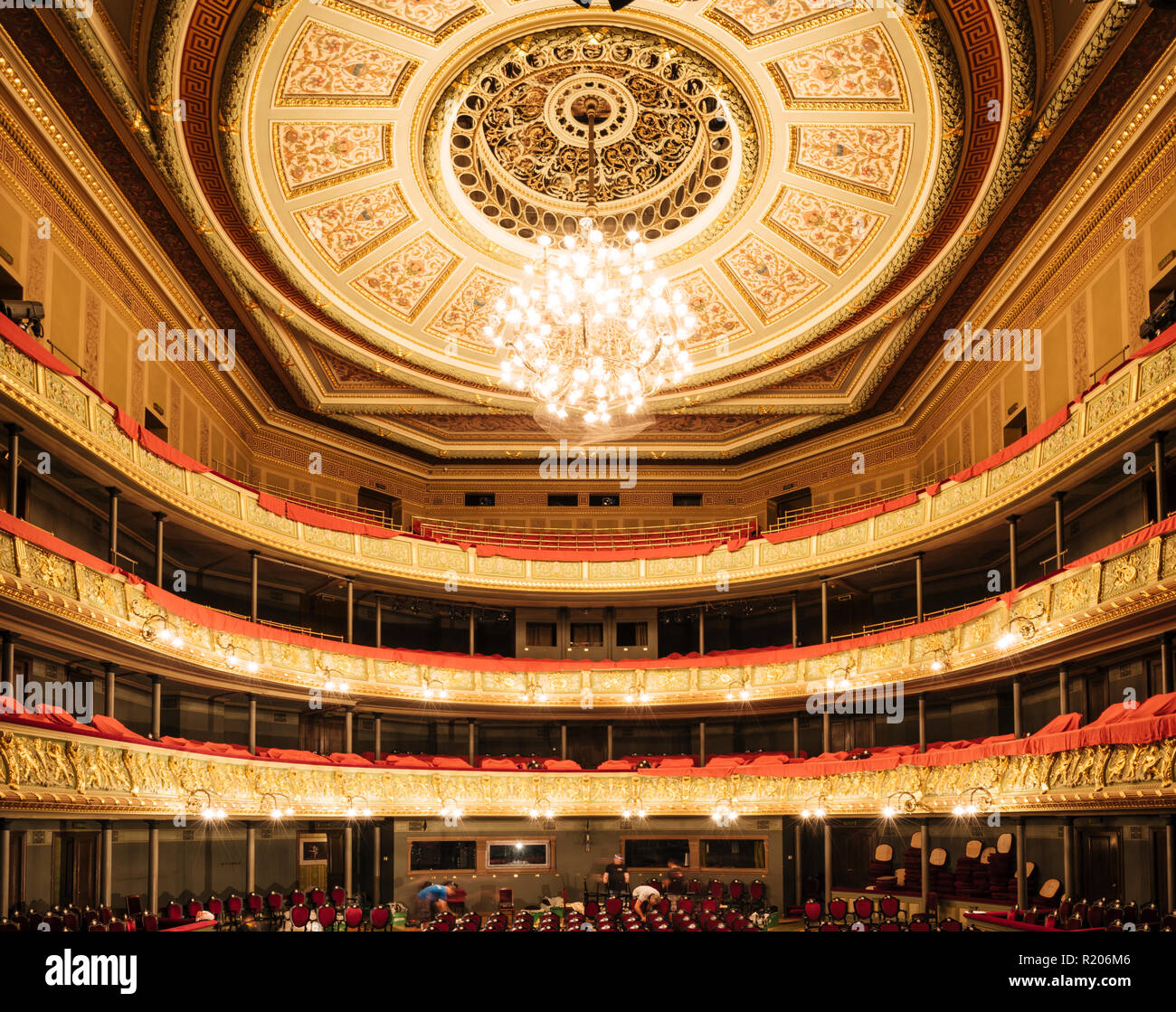 Interior of Latvian National Opera Building, Riga, Latvia, Baltic ...