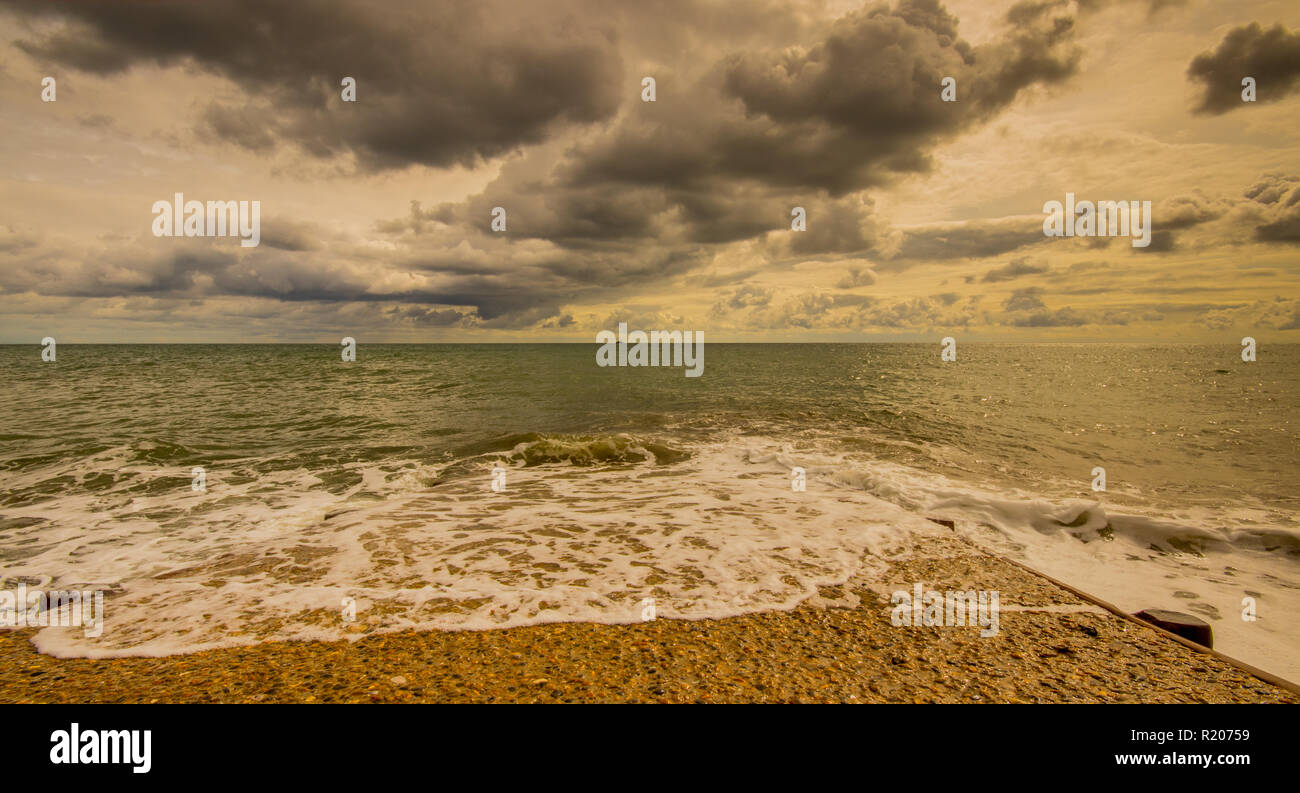 Boat ramp to the beach at Felpham Sailing Club, Bognor Regis, West