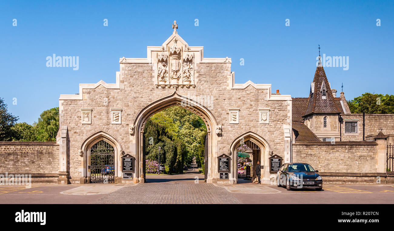 The City of London Cemetery and Crematorium Grand Entrance Stock Photo