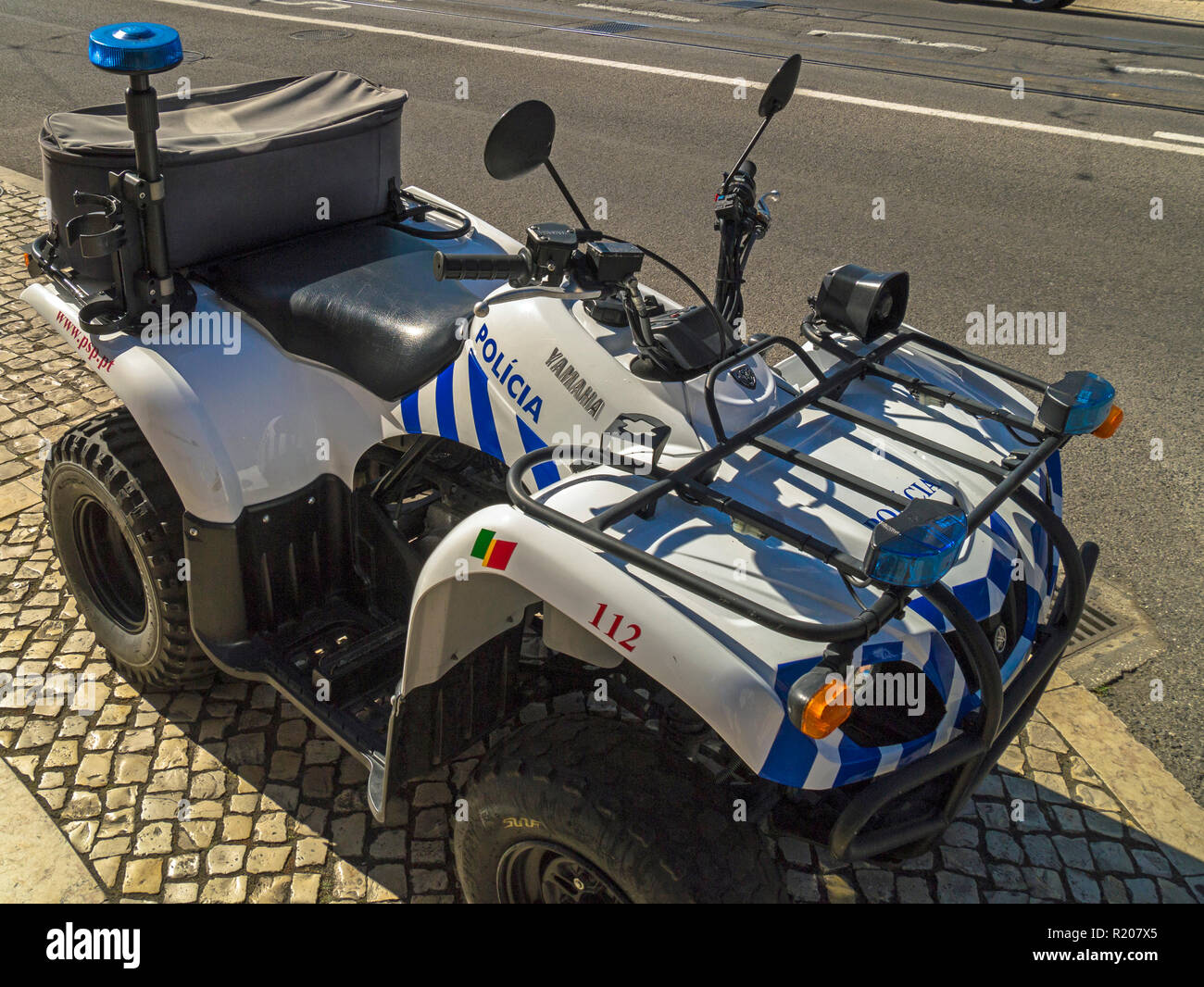 Police quad bike, Lisbon,Portugal,Europe Stock Photo - Alamy