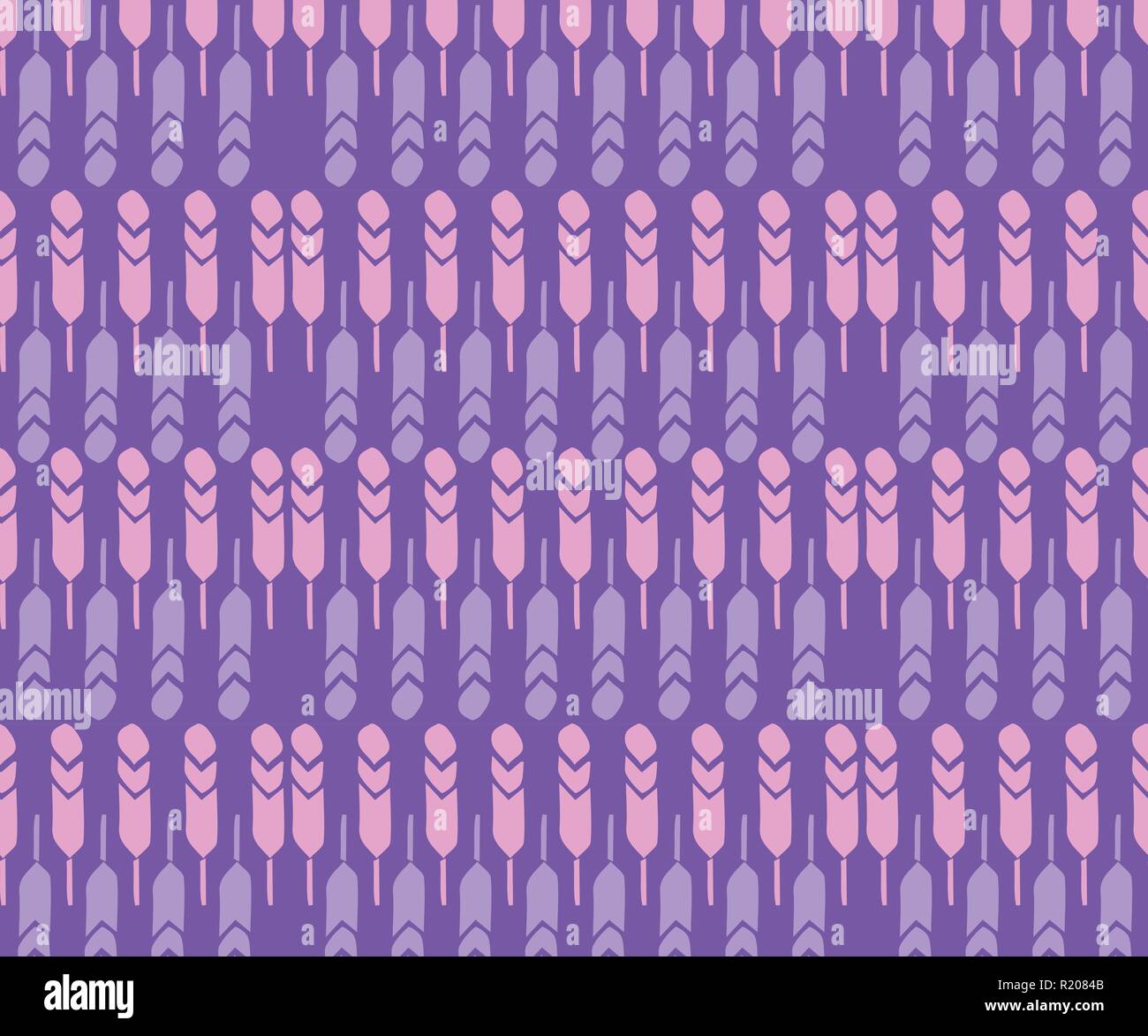 Seamless background pattern with abstract feathers. Vector illuctration. Stock Vector