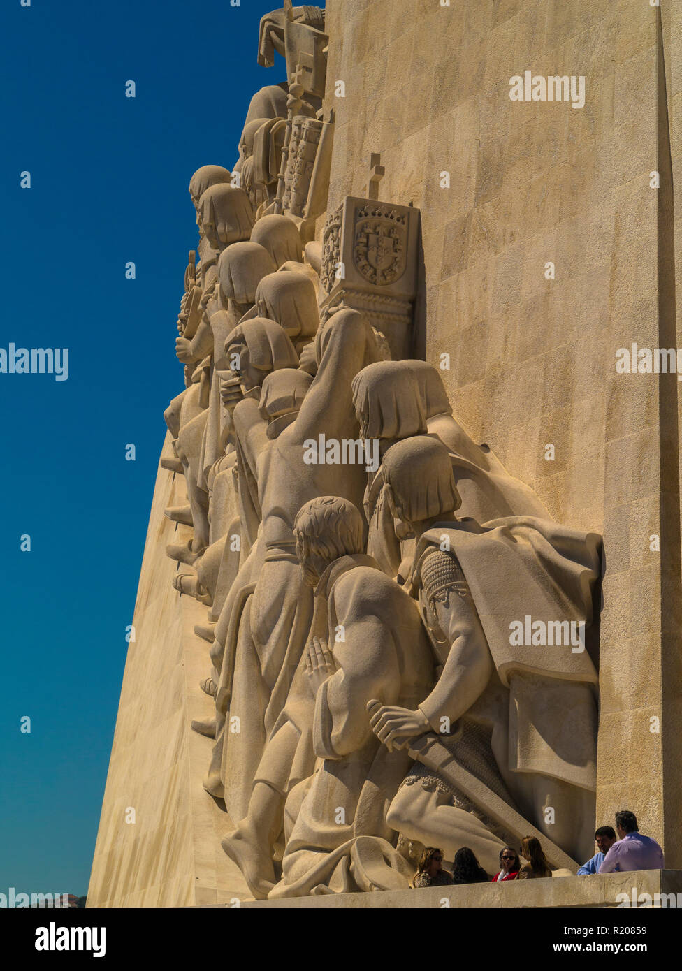 Monument to the Discoveries (Padrão dos Descobrimentos) Lisbon,Portugal,Europe Stock Photo