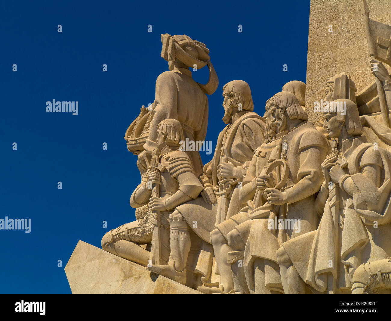 Monument to the Discoveries (Padrão dos Descobrimentos) Lisbon,Portugal,Europe Stock Photo