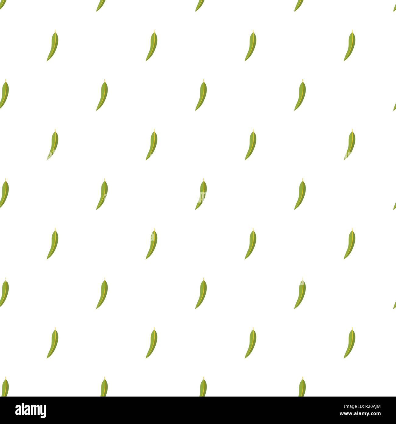 Eucalyptus leaf pattern seamless in flat style for any design Stock Vector