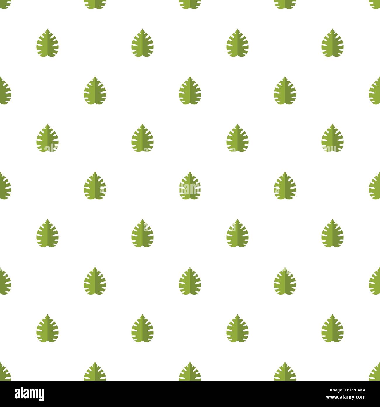 Palm leaf pattern seamless in flat style for any design Stock Vector