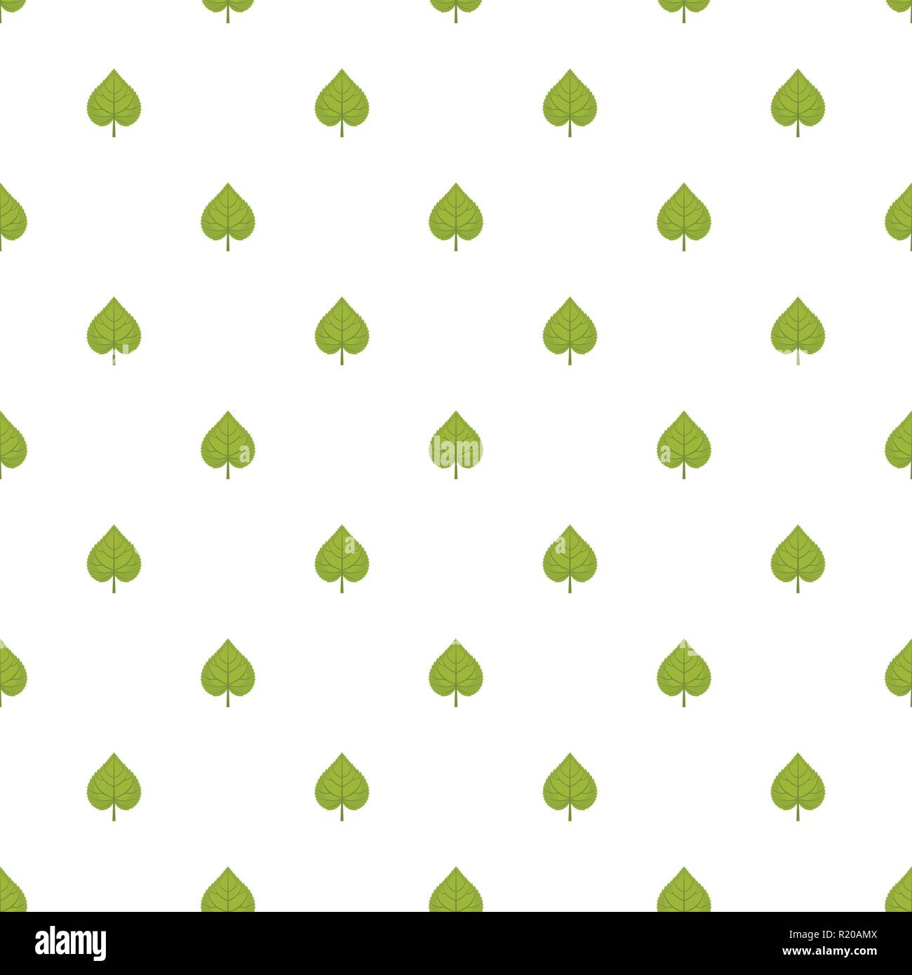 Linden leaf pattern seamless in flat style for any design Stock Vector