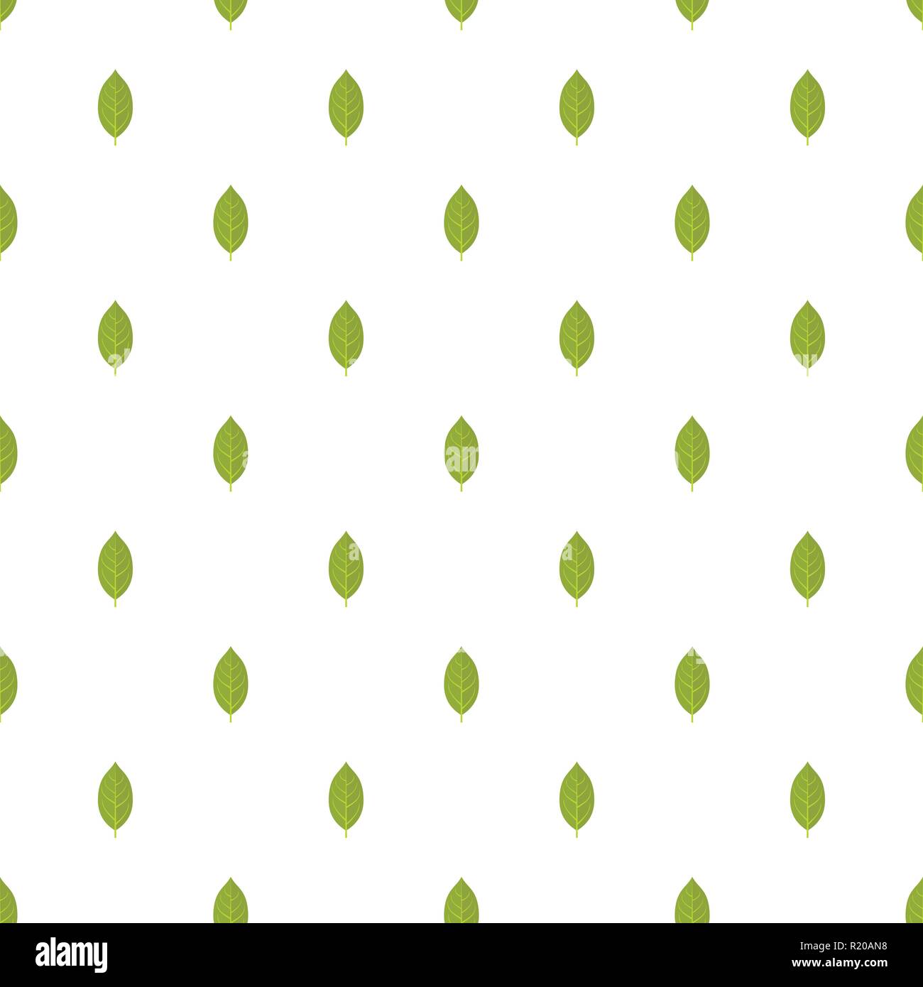Persimmon leaf pattern seamless in flat style for any design Stock Vector
