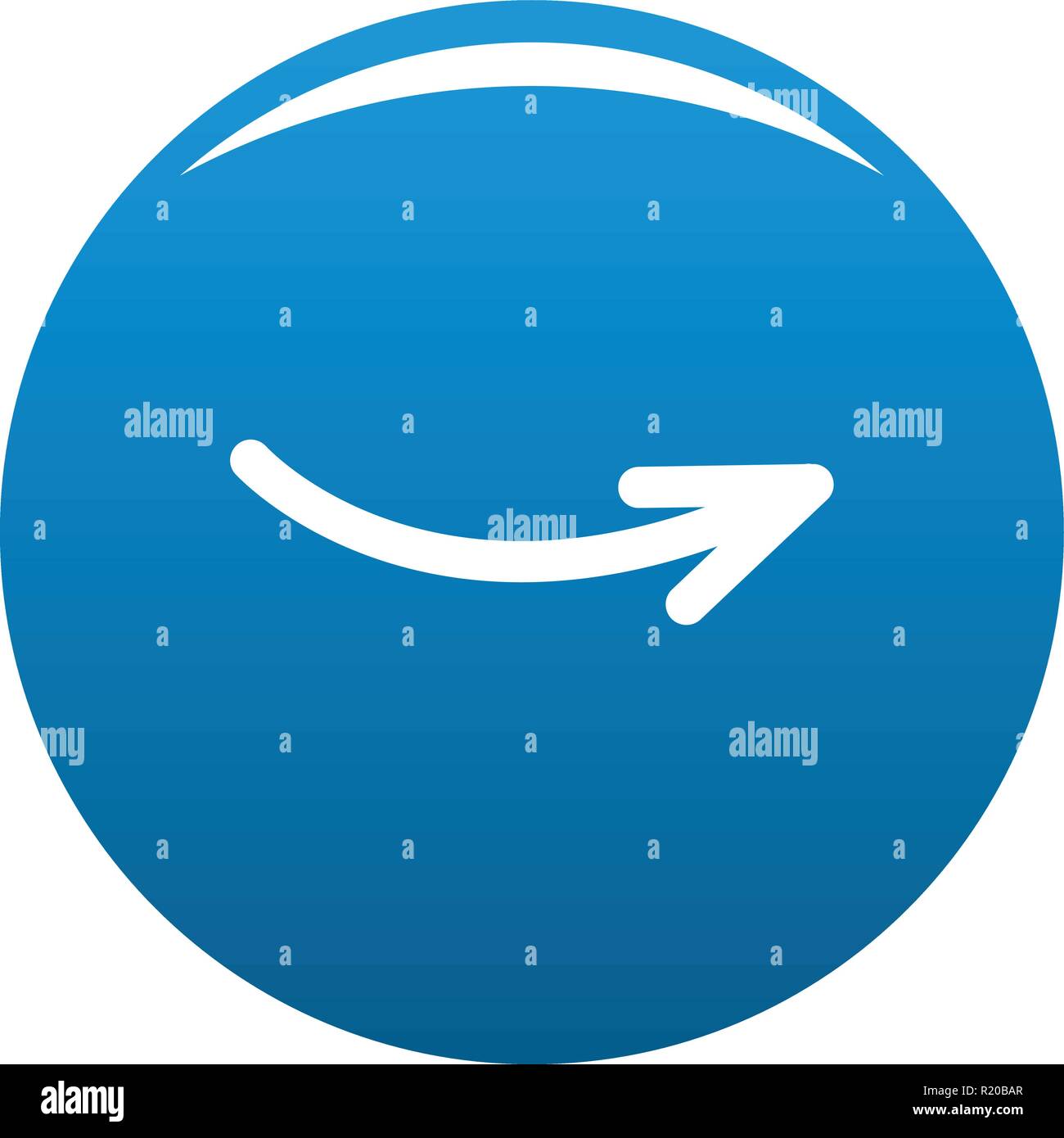 Arrow icon vector blue circle isolated on white background Stock Vector ...