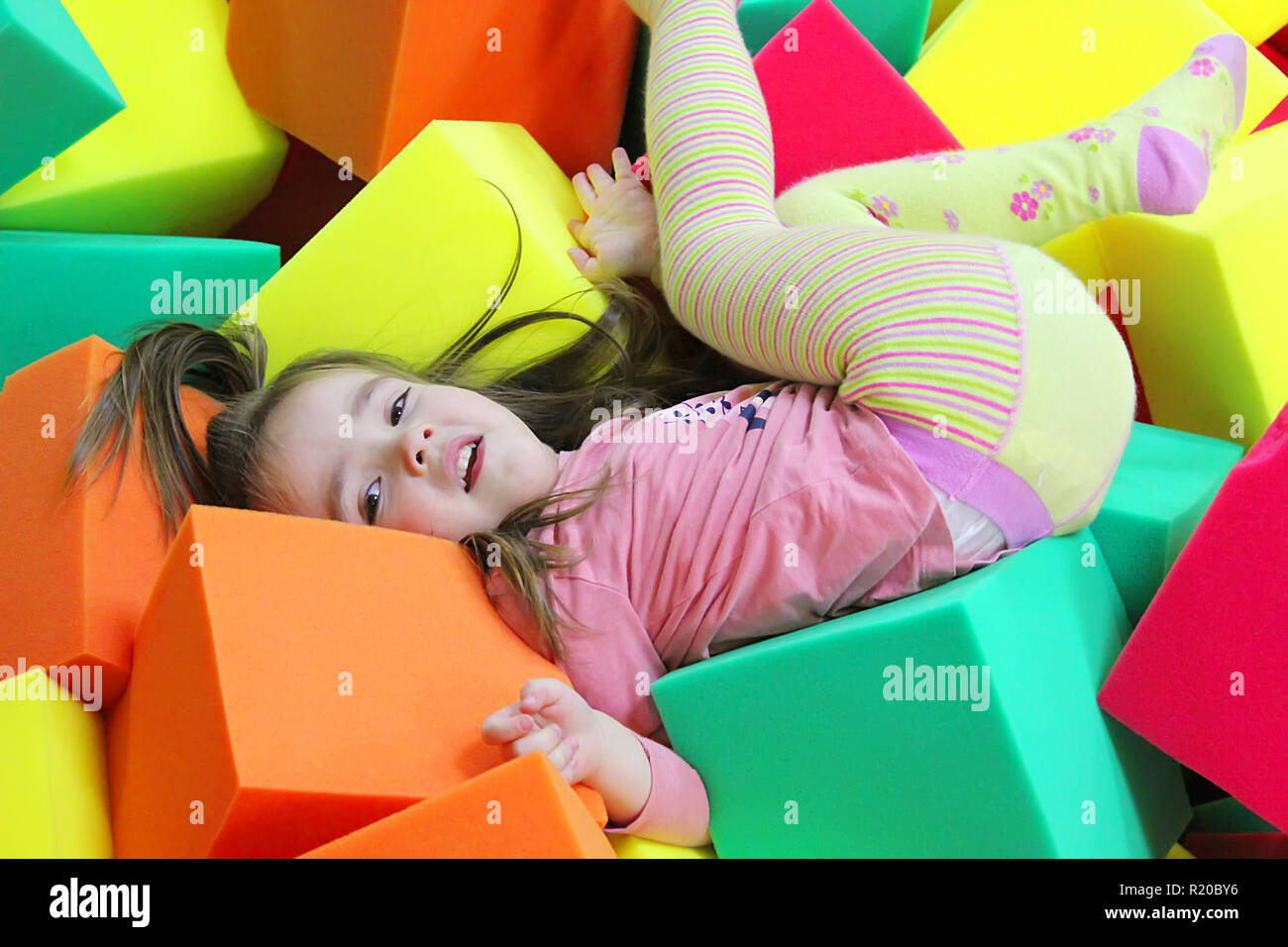 Baby At A Kid S Club Rest In The Children S Center Child In The Entertainment Center Stock Photo Alamy