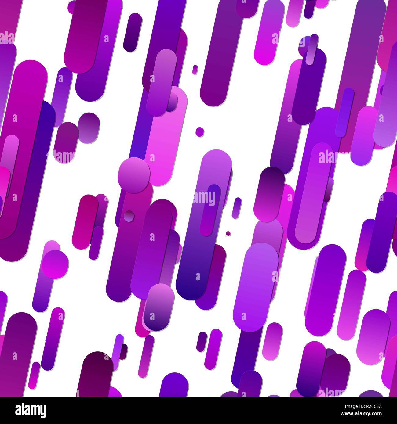 Purple seamless abstract gradient rounded stripe background pattern Stock Vector