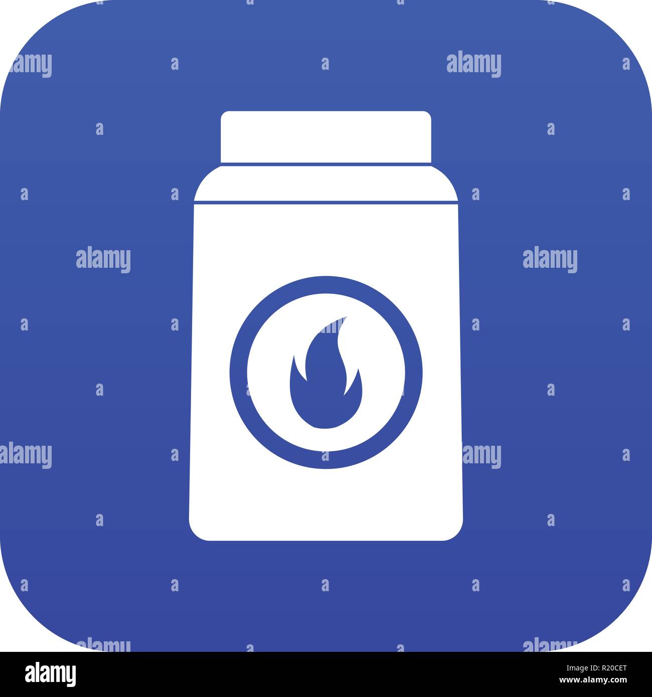 Matchbox icon digital blue Stock Vector