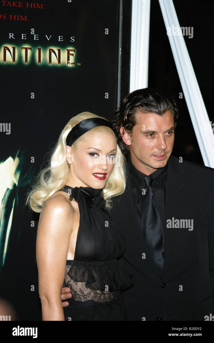 Gwen Stefani, Gavin Rossdale   02/16/05 CONSTANTINE @ Grauman's Chinese Theatre, Hollywood Photo by Akira Shimada/HNW / PictureLux  (February 16, 2005) Stock Photo