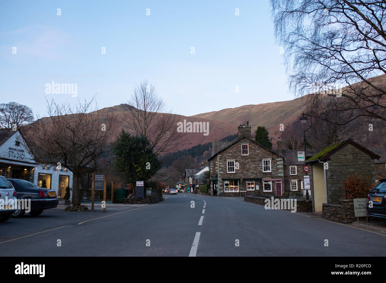 Grasmere/England February 25th 2018 Grasmere roads Stock Photo Alamy