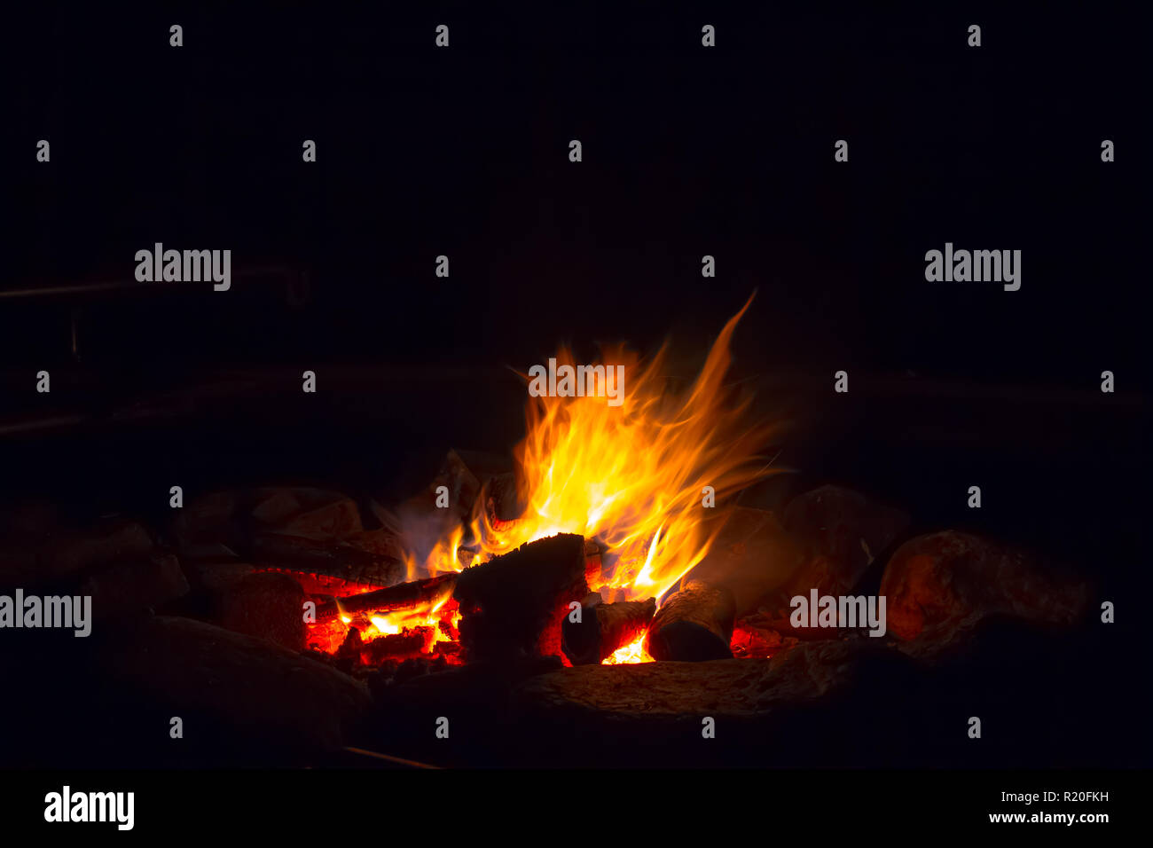 Photo of campfire Stock Photo