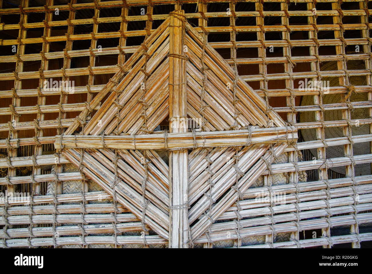 Traditional omani village in Wadi Bani near Bahla. Oman. Facade