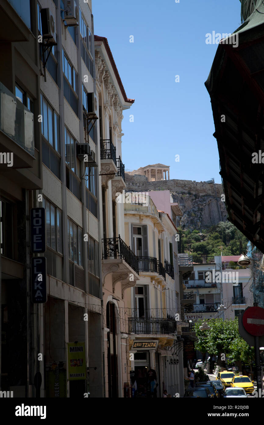 street scene kaprikareas monastiraki athens greece Stock Photo