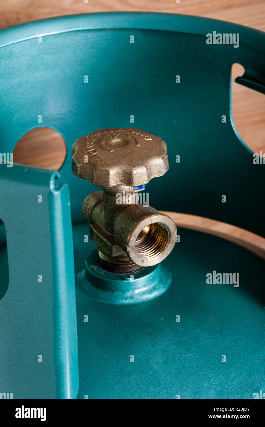 Closeup valve of LPG cylinder for cooking Stock Photo Alamy