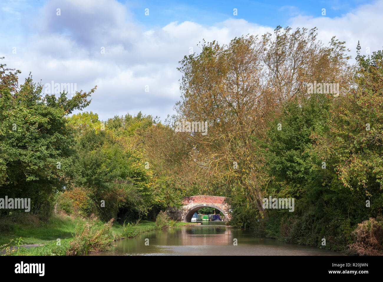 Wykin Bridge No 21, Ashby Canal, Leicestershire, England, UK Stock Photo