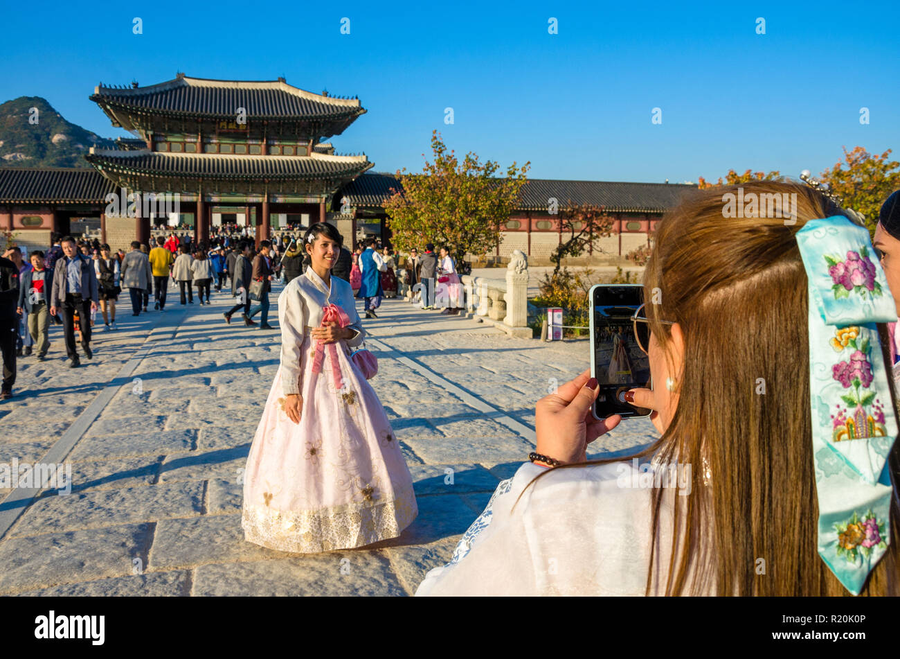 hanbok wearing