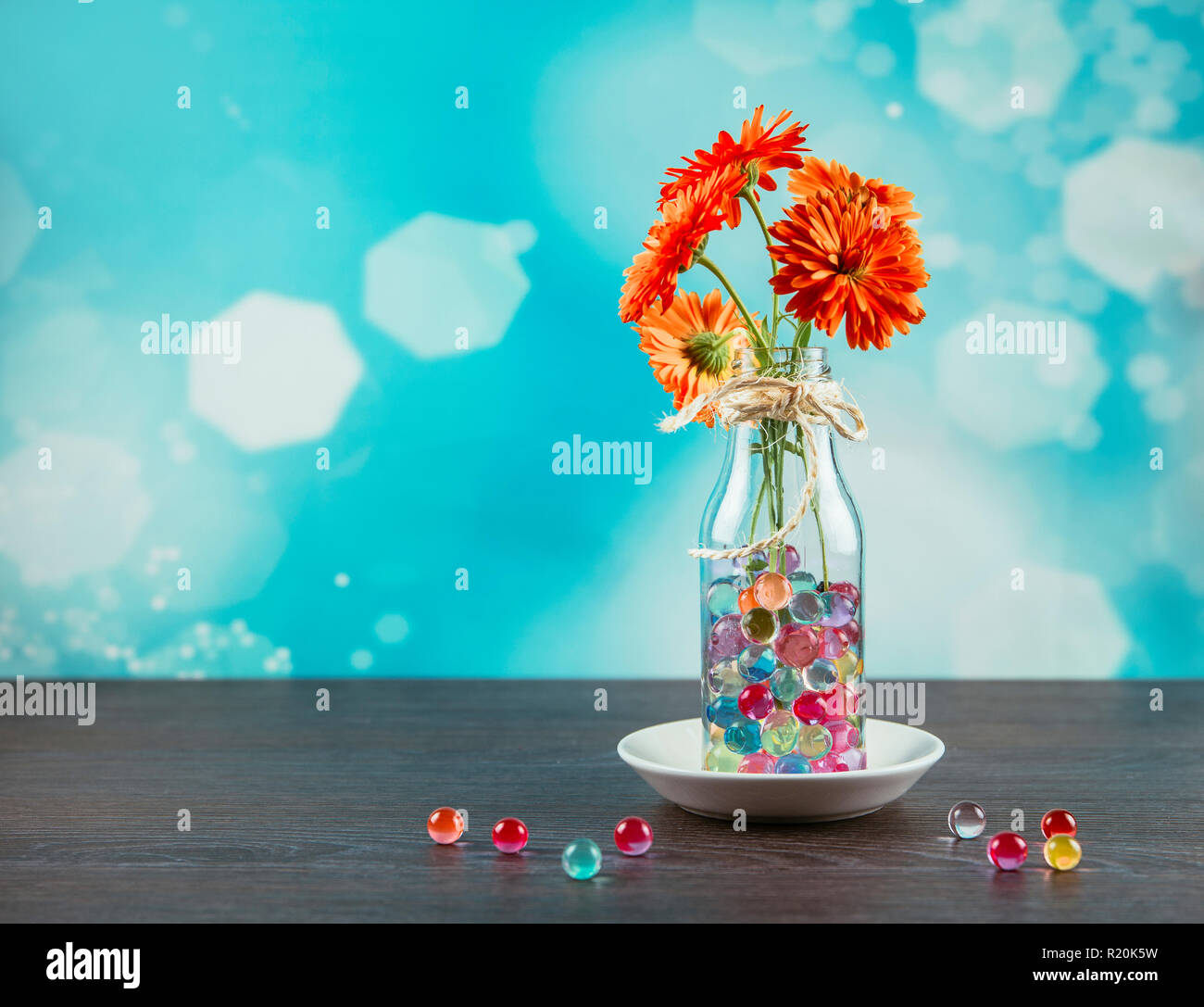 Water crystal gel or water beads is any gel which contains a large