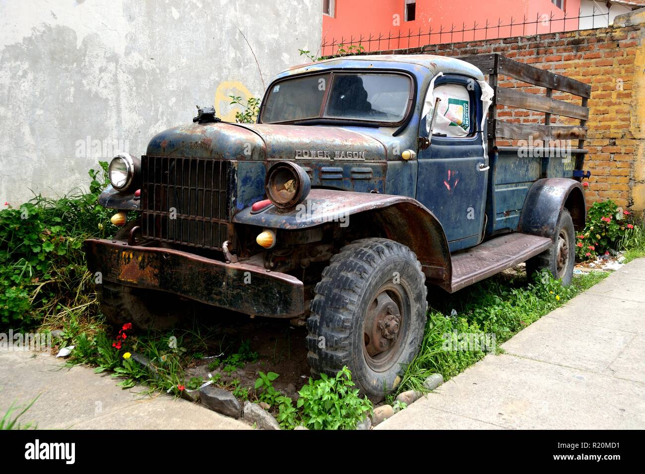 Truck Dodge Power Wagon in HUARAZ. Department of Ancash.PERU Stock Photo -  Alamy