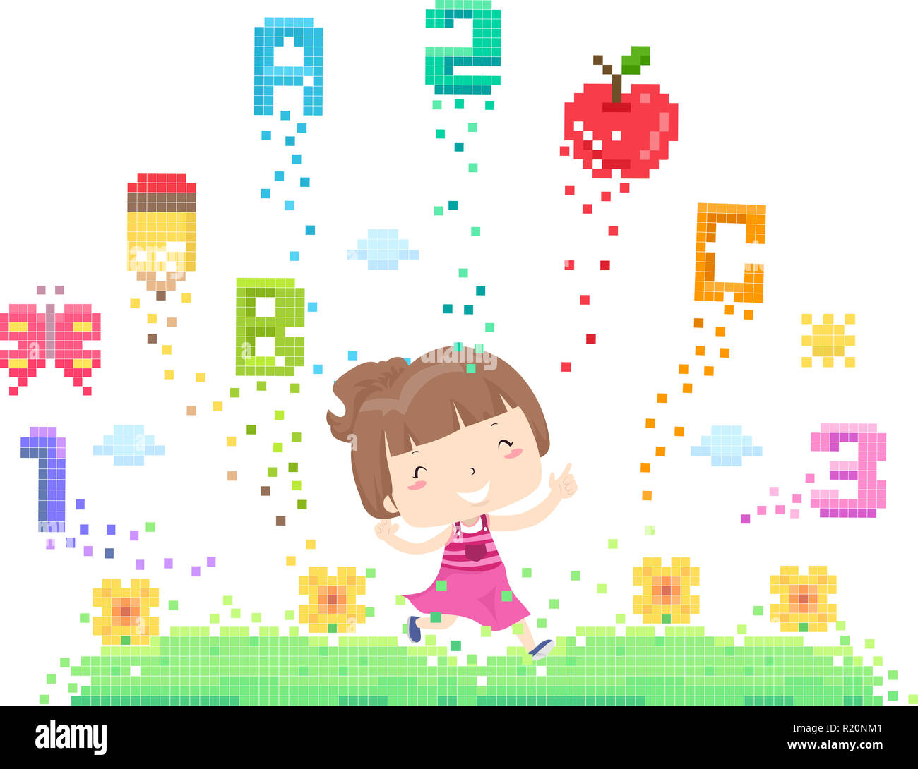 Kid pixels hi-res stock photography and images - Alamy