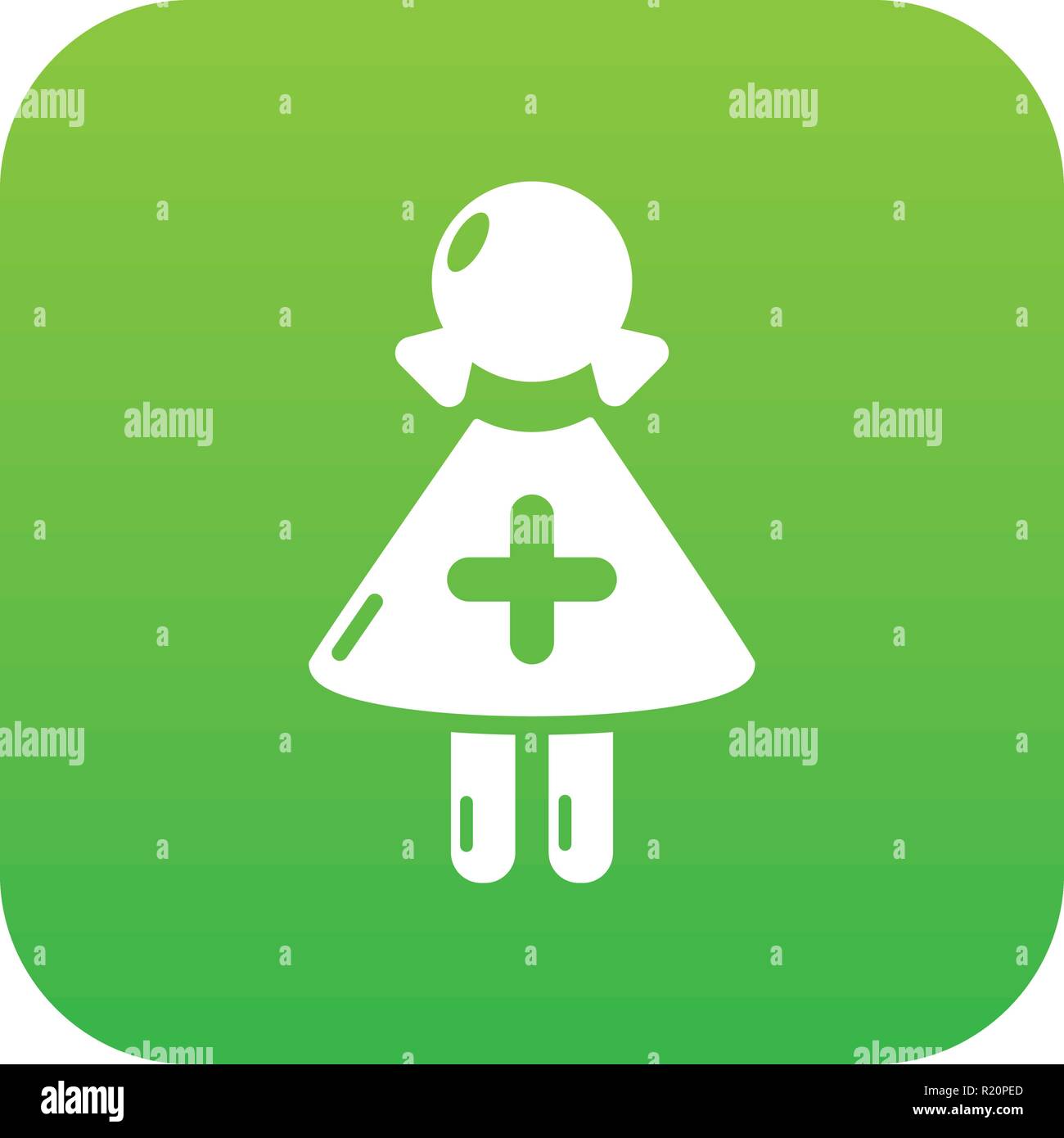 Nurse profile cap icon vector hi-res stock photography and images - Alamy