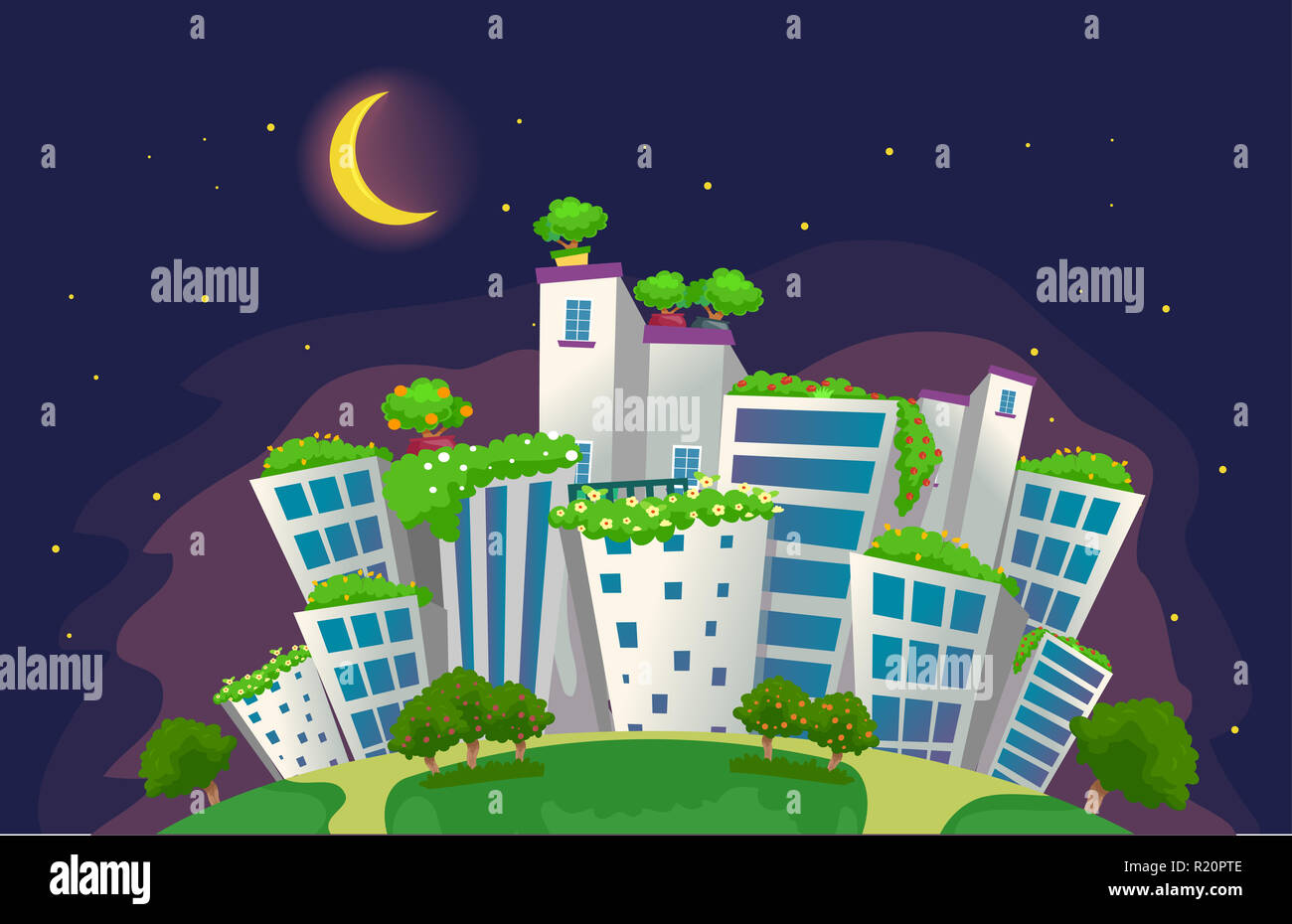 View of Vertical gardens in skyscrapers: Future of sustainable urban living?